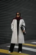 پالتو فوتر بلند یقه انگلیسی - تصویر 7