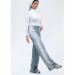 شلوار بگی جین سه خط دخترانه - تصویر 7