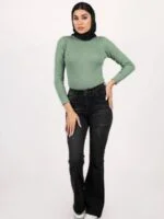 شلوار بوت کات/دمپا ذغالی زنانه