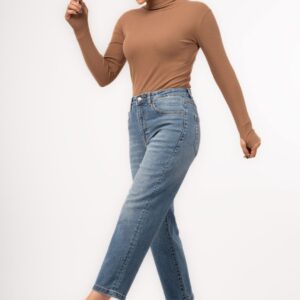 شلوار واید جین دخترانه زنانه قد 90