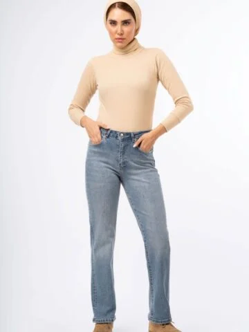 شلوار راسته جین زنانه