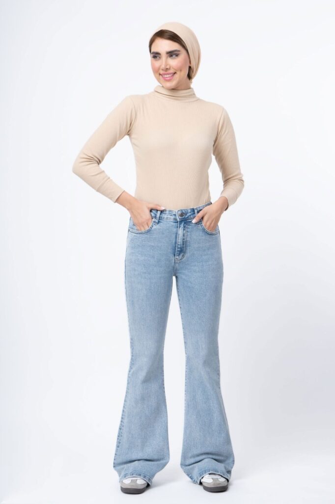 شلوار جین دمپا بوت کات