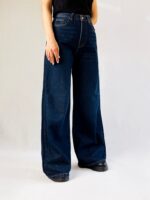 شلوار بگ جین سرمه ای