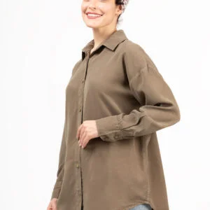 شومیز سیلک رویال گردویی