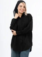 شومیز سیلک رویال مشکی