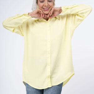 شومیز سیلک رویال لیمویی