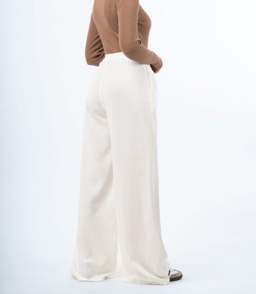 شلوار سیلک سفید رویال