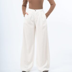 شلوار سیلک سفید