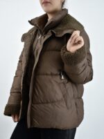 کاپشن قهوه ای دخترانه