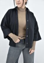 شومیز ذغالی جین