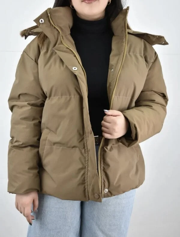 کاپشن قهوه ای شیک