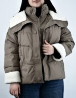 کاپشن قهوه ای کاراملی