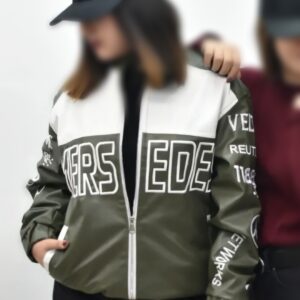 جکت چرم بامبر مرسدس بنز سبز